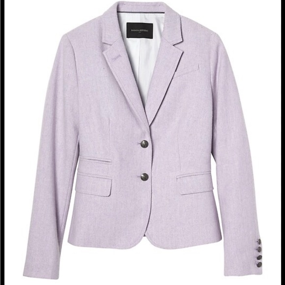 Banana Republic Chevron Academy Blazer Size 2-Regular - Picture 3 of 14